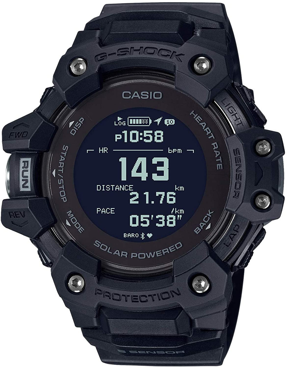 G-SQUAD Heart Rate Solar GPS Black GBD-H1000-1ER / GBDH1000-1