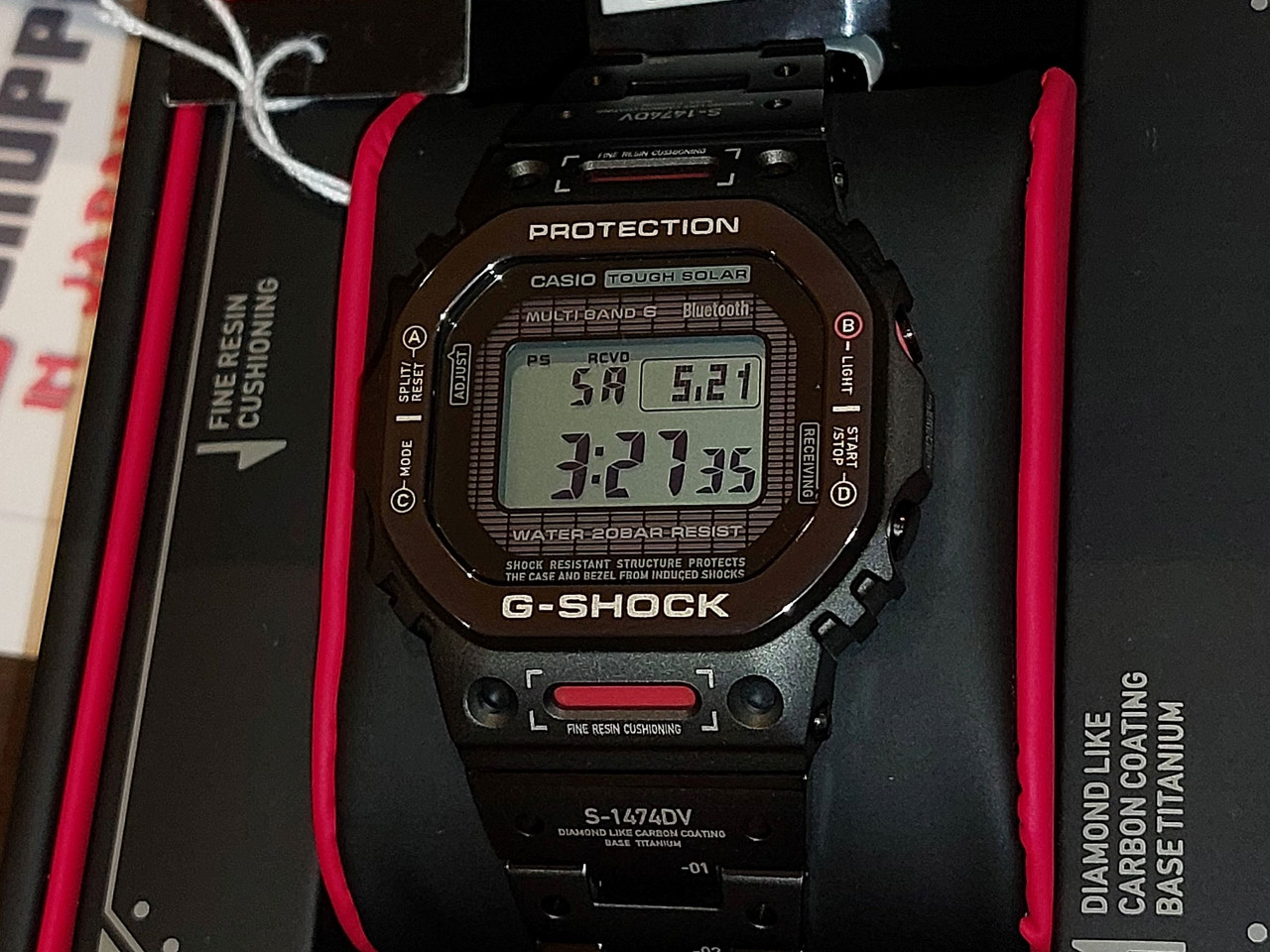 G-Shock Titanium Virtual Armor GMW-B5000TVA-1 / GMW-B5000TVA-1JR