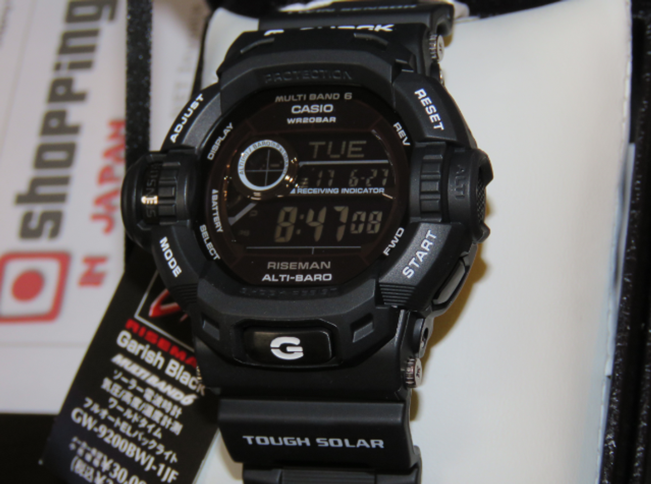 Casio G-Shock Riseman GW-9200BWJ-1JF Garish Black - Shopping In Japan NET