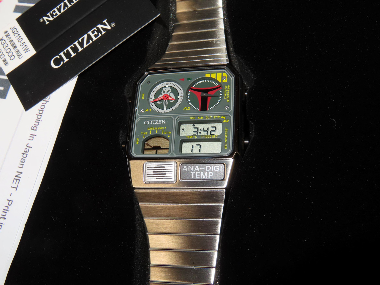 Citizen Boba Fett Star Wars ANA-DIGI JG2110-51W