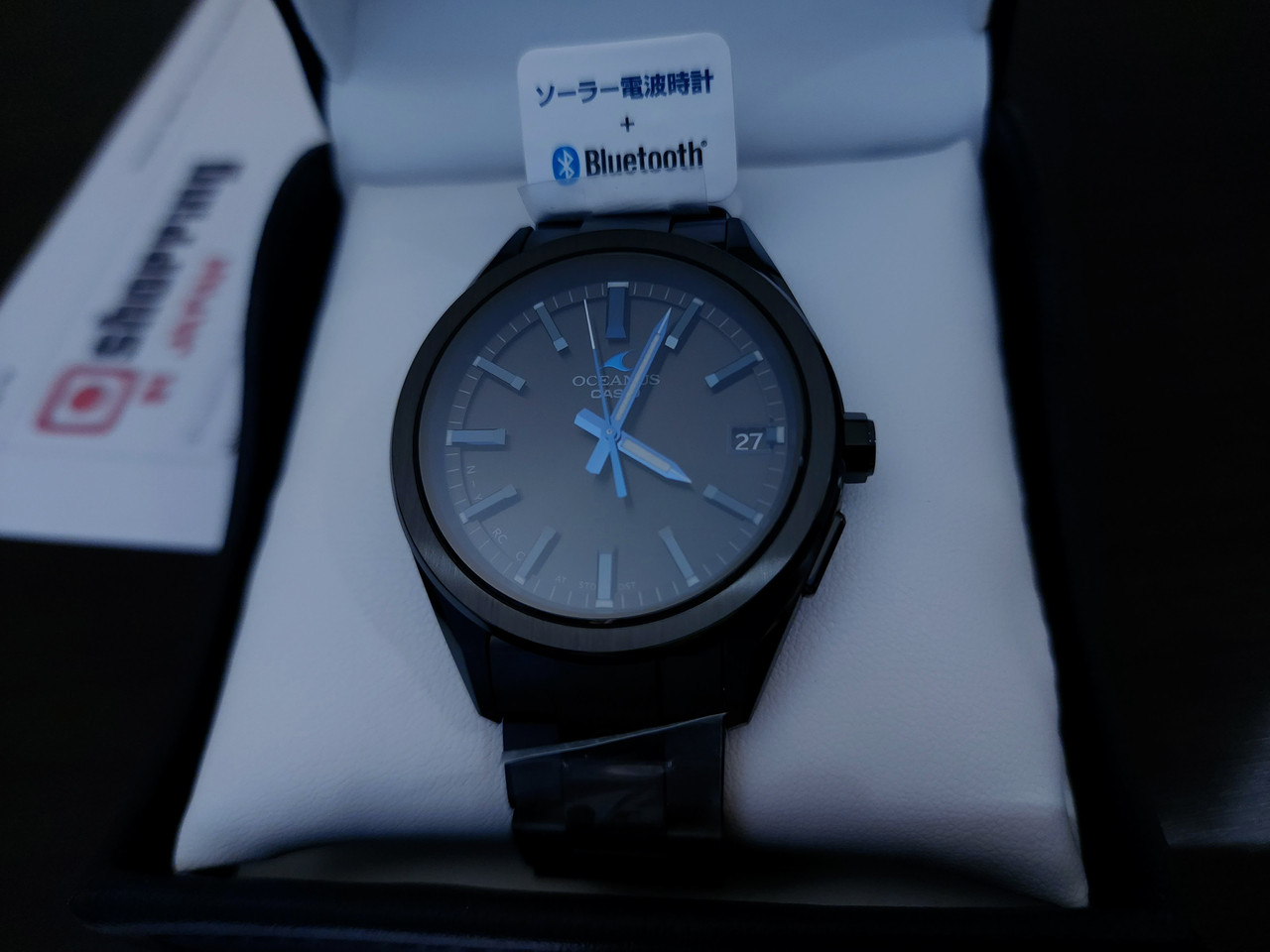 Casio Oceanus Black IP Bluetooth OCW-T200SB-1AJF - Shopping