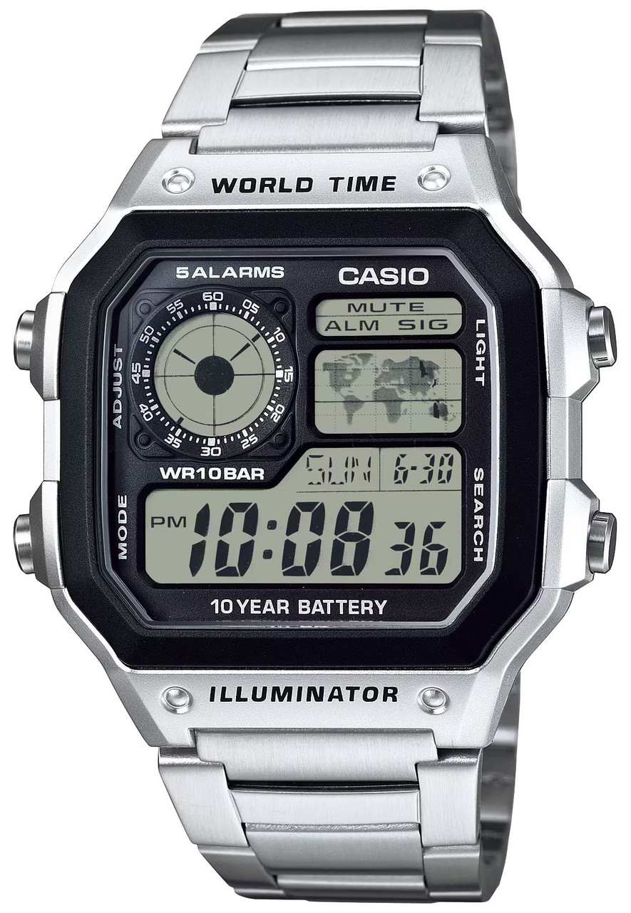 Casio Royale World Map AE1200WHD-1AV | AE-1200WHD-1AJF