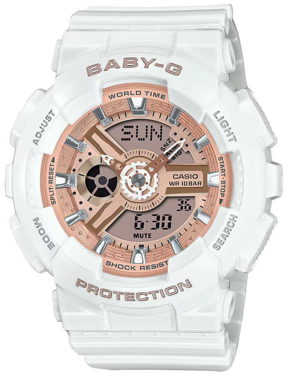 #Baby-G #腕時計 #CASIO #BA-110X-7A1JF #ホワイト Casio BABY-G BA-110-7A1JF | Sakurawatches.com