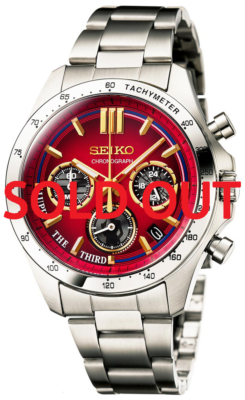 もちよちも LUPIN THE THIRD限定3000本SEIKO腕時計 Seiko Lupin III Red Jacket Quartz Chronograph Watch