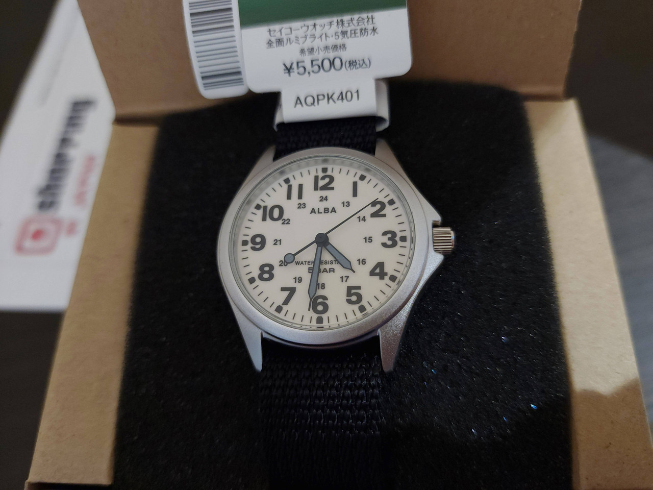 SEIKO ALBA FIELD GEAR 自動巻 36mm Seiko Alba Field Military Watch AQPK401 - Shopping In Japan Net