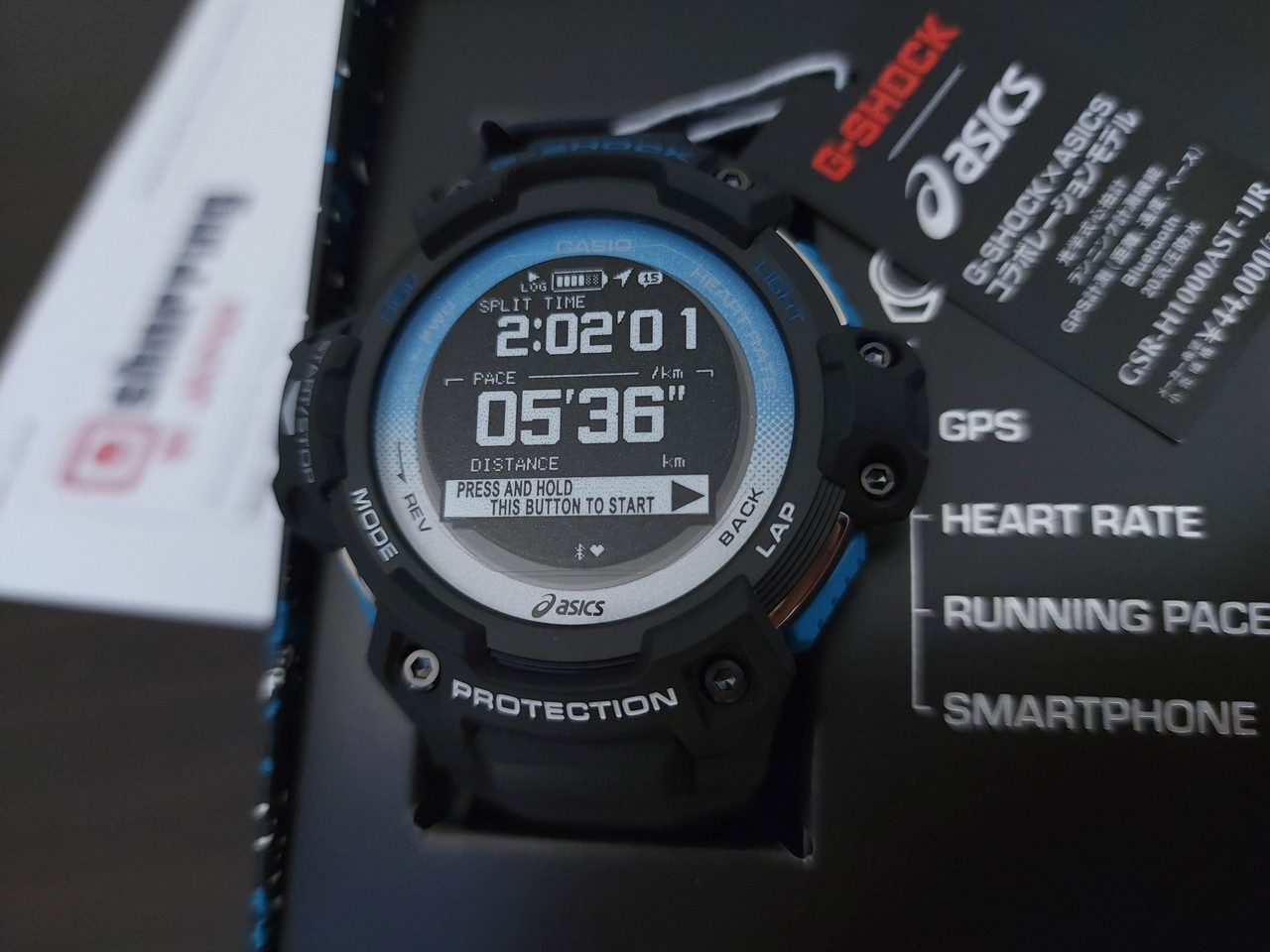 G-Shock x Asics GPS Heart Rate Monitor GSR-H1000AST-1JR