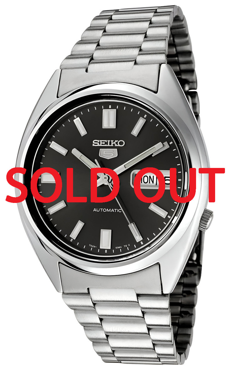 Seiko 5 Automatic 21 Jewels Black Sunburst Dial SNXS79 | SNXS79K1