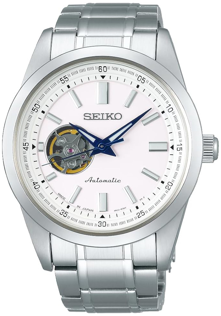 Seiko Automatic Open Heart White Dial SCVE049 (JDM Exclusive)
