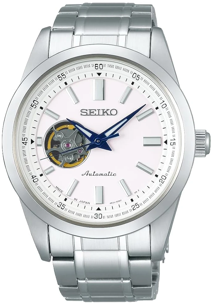 Seiko Automatic Open Heart White Dial SCVE049 (JDM Exclusive)