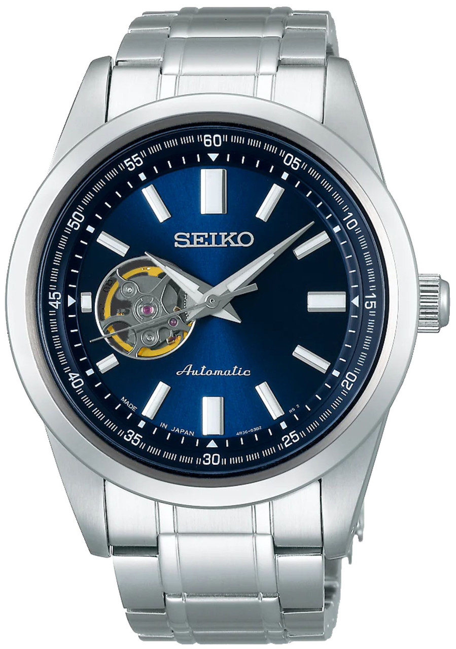 Seiko Mechanical Selection Open Heart Blue Dial SCVE051 (JDM