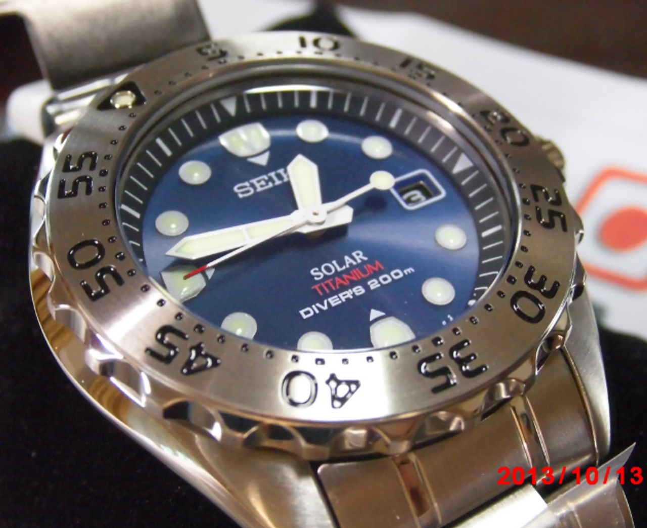 seiko solar titanium diver