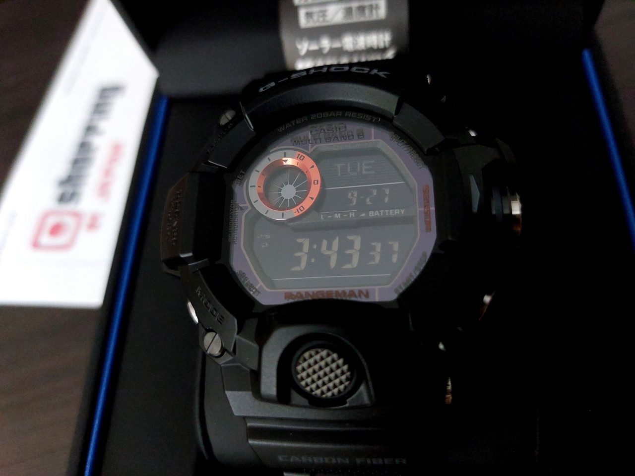 G-Shock Rangeman Black Panther Carbon GW-9400BJ-1JF