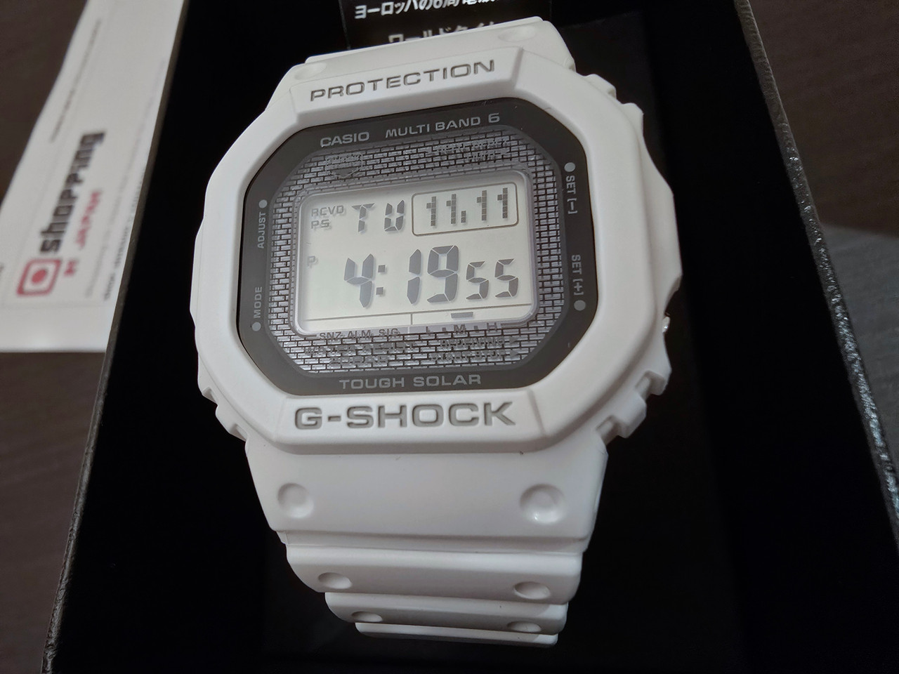 時計 CASIO G-SHOCK GW-5000HS-7JF CASIO G-SHOCK Men's Watch GW-5000HS-7JF DIGITAL White MADE IN