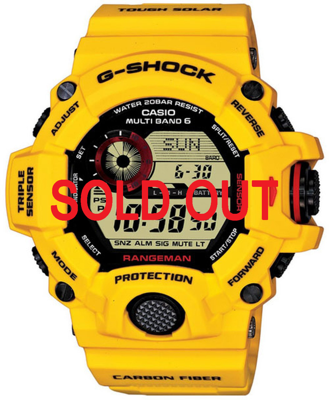 Casio G-Shock Rangeman GW-9430EJ-9JR Lightning Yellow