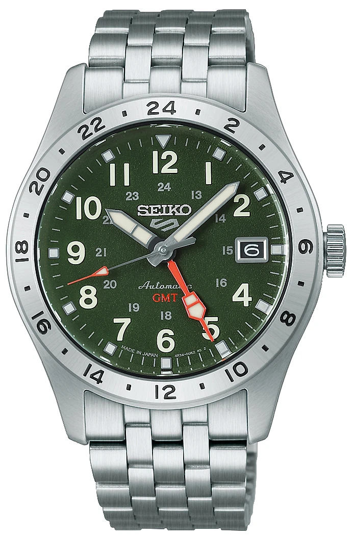 Seiko 5 Sport Field Green GMT HDB001 | HDB001J (JDM) Made In Japan