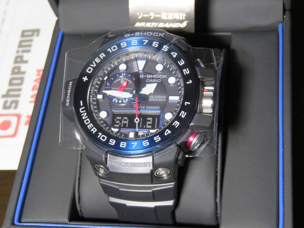 最適な材料 カシオCASIO GULFMASTER GWN 1000B BlueMarine 腕時計