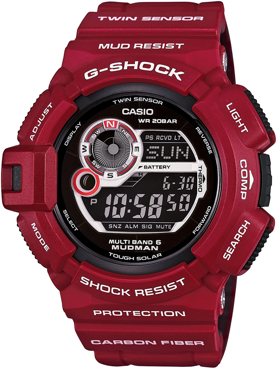 G-Shock Mudman GW-9300RD-4JF Men in Rescue Red