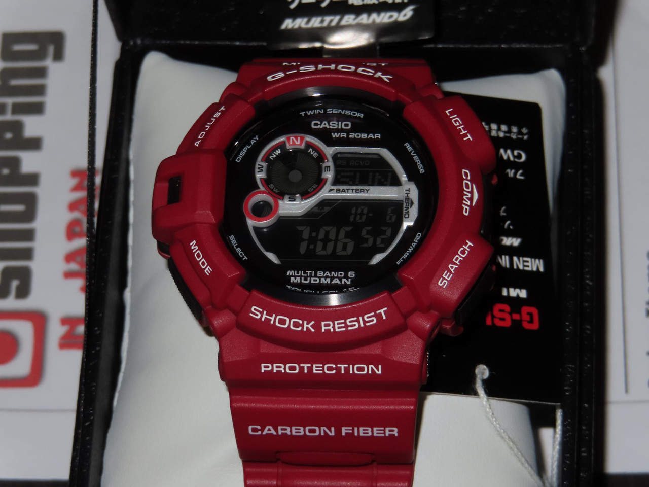 G-Shock Mudman GW-9300RD-4JF Men in Rescue Red