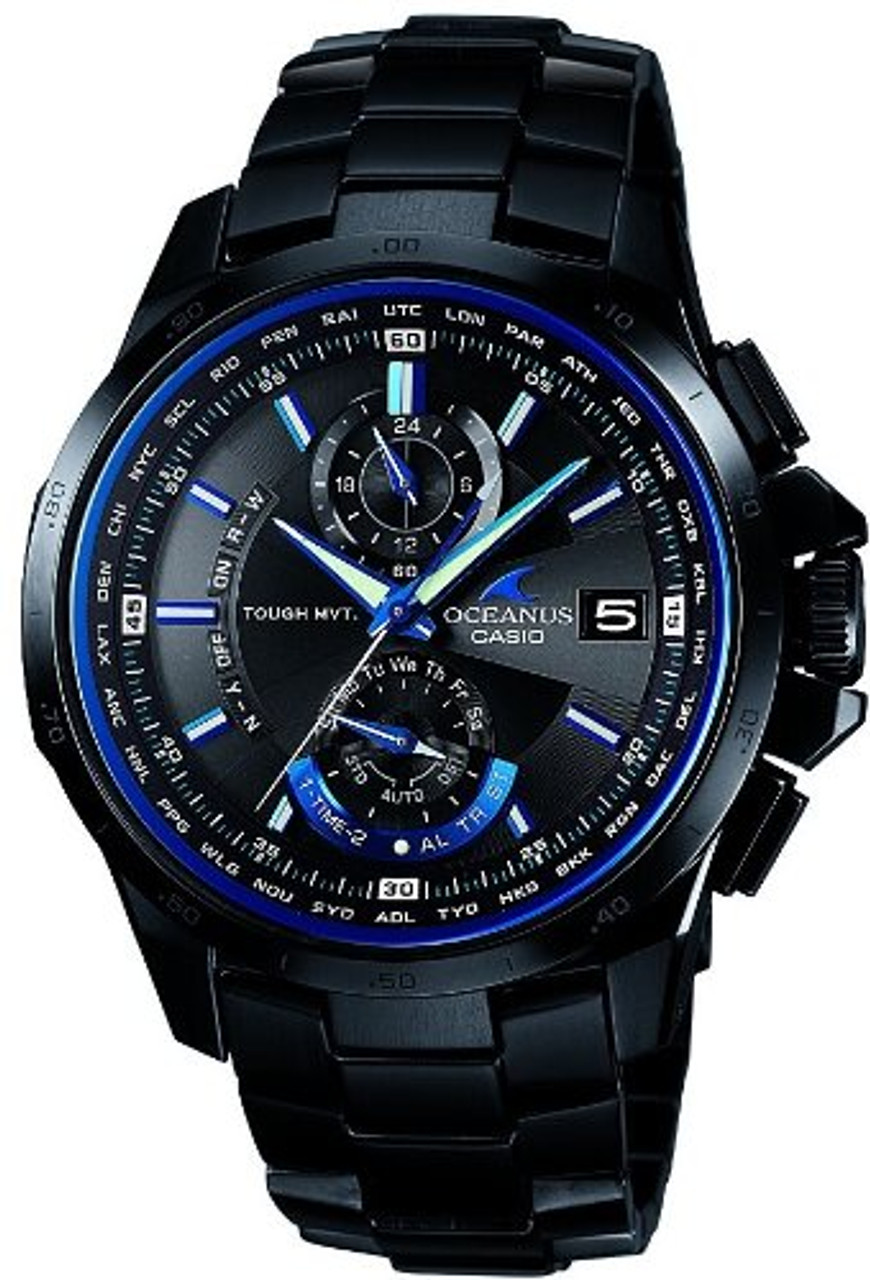 CASIO OCEANUS T-1000 ブラックIP - 時計