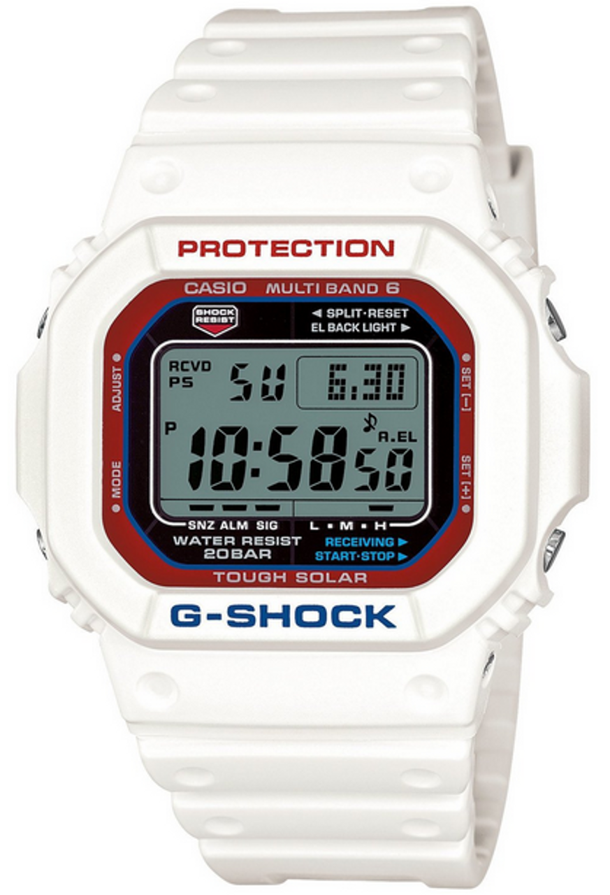 G-Shock GW-M5610TR-7JF White Tricolor Series