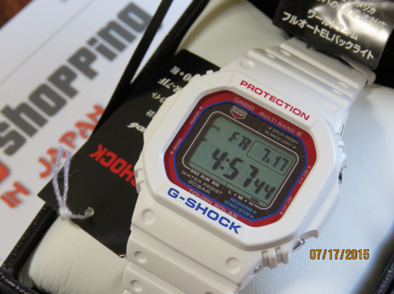 G-Shock GW-M5610TR-7JF White Tricolor Series