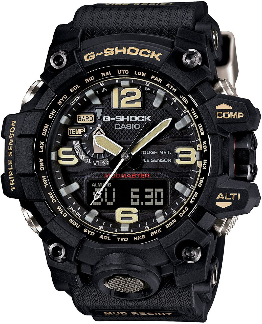 茄子紺 CASIO G-SHOCK ガルフマスター GWG-1000-1AJF - 通販 - www