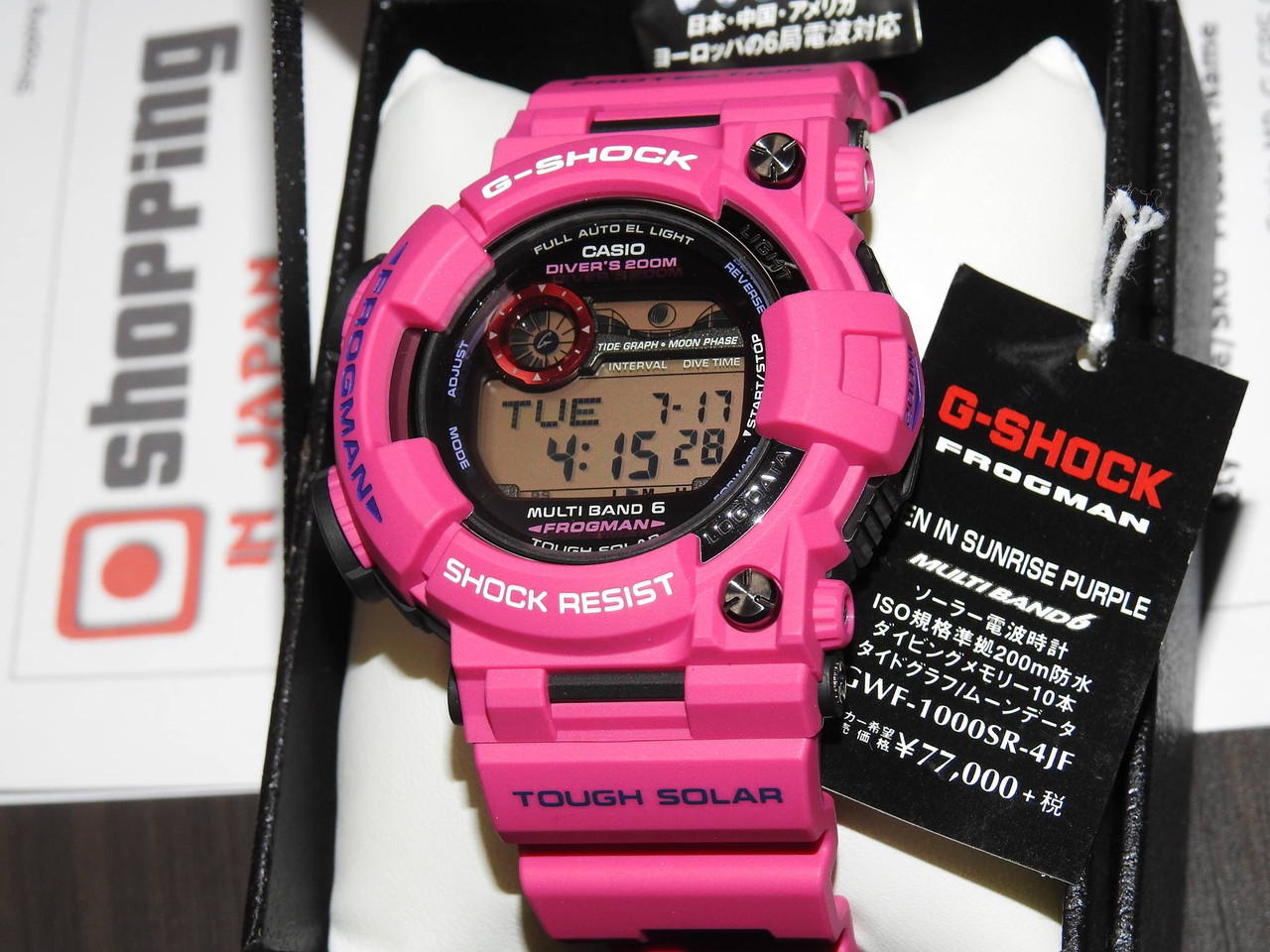 訳ありセール CASIO G-SHOCK GWF-1000SR-4JF サンライズパープル kids ...