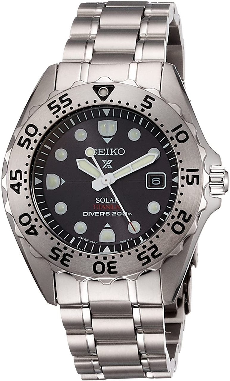 seiko solar titanium diver