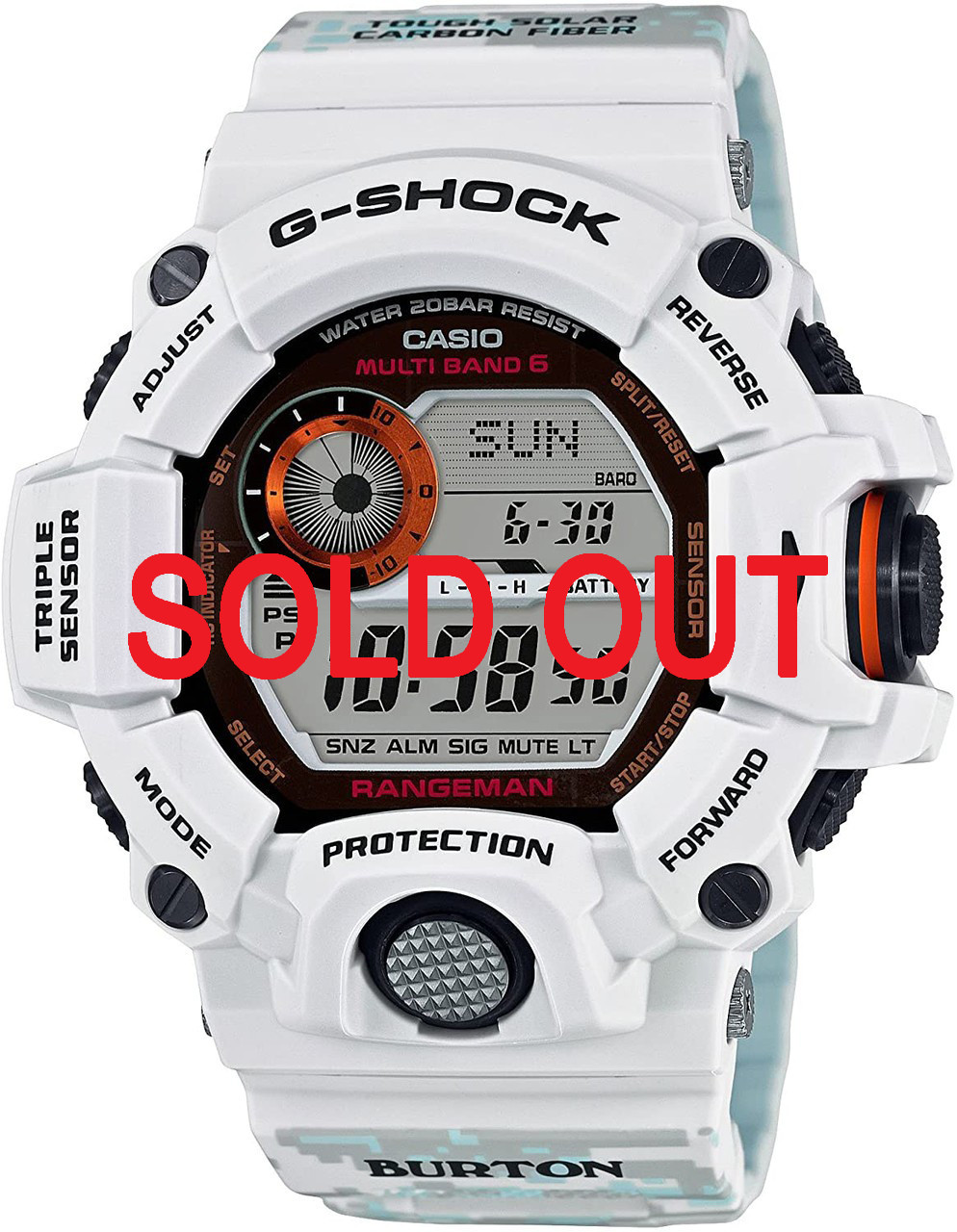 G-Shock Rangeman Burton Snowboards GW-9400BTJ-8JR