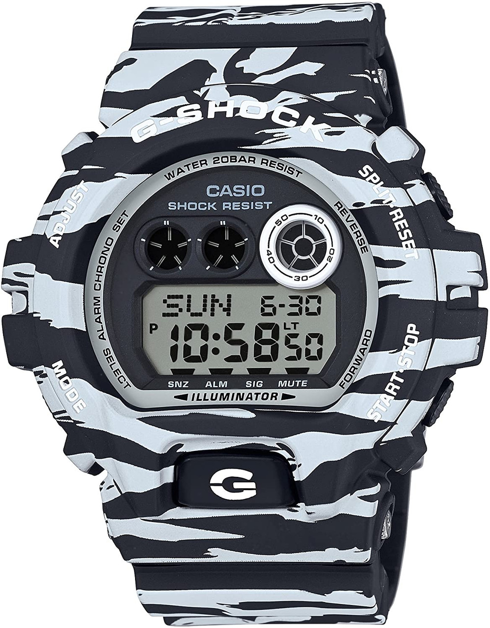 【100%新品2024】カシオ　G-Shock GD-X6900BW-1JF ブラックu0026ホワイト 時計