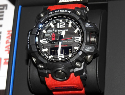 g shock mudmaster red strap