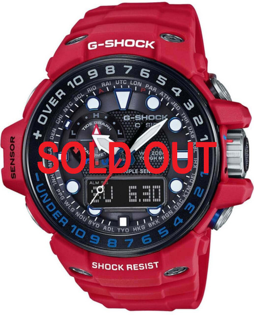 コンプG-SHOCK GPW-1000RD-4AJF レスキューレッド 時計