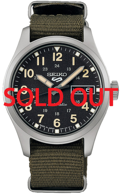 Seiko 5 Olive Green Zone Midfield SRPJ85 | SBSA201 (JDM with Kanji)