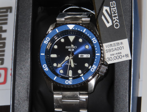 Seiko 5 Sports Pepsi Dial Made In Japan SBSA003 Kanji Wheel