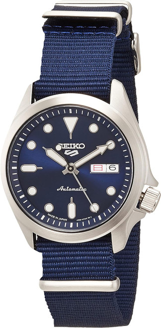 Seiko 5 Blue Nylon SBSA053 (Japan Made version Kanji)