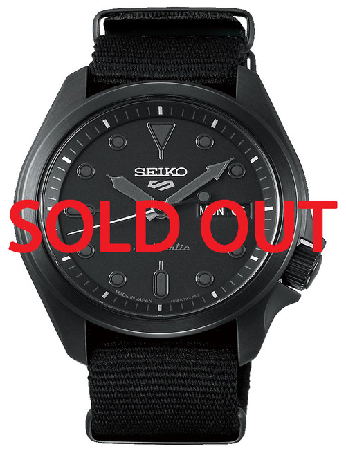 SRPE69K1 | SBSA059 | Seiko 5 Sports Matte Black Nato Band