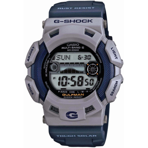 g shock gulfman blue