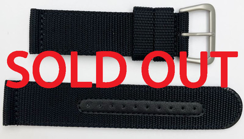 Seiko 22mm Genuine Nato Nylon Band Black 4A211AL