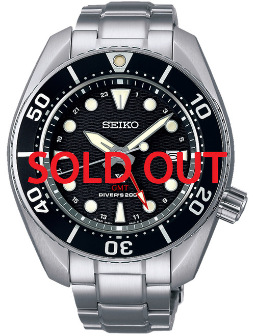 Seiko Prospex Seascape Sumo Solar GMT Black SBPK003 - Shopping In