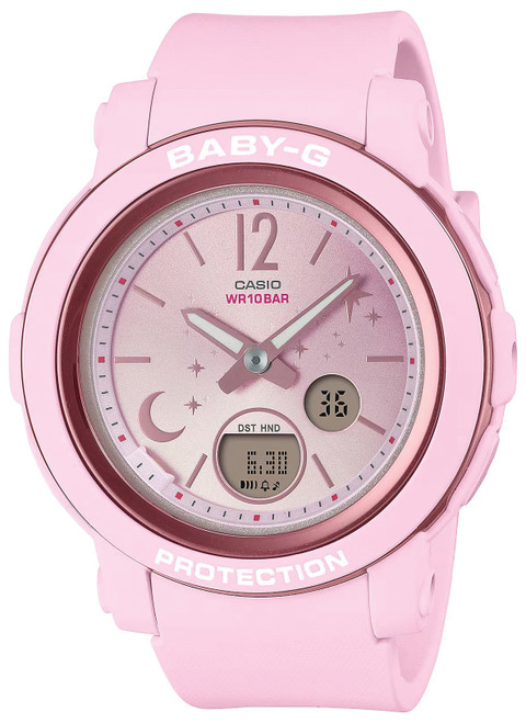 Casio Baby-G Pink Moon and Stars BGA290DS | BGA-290DS-4AJF