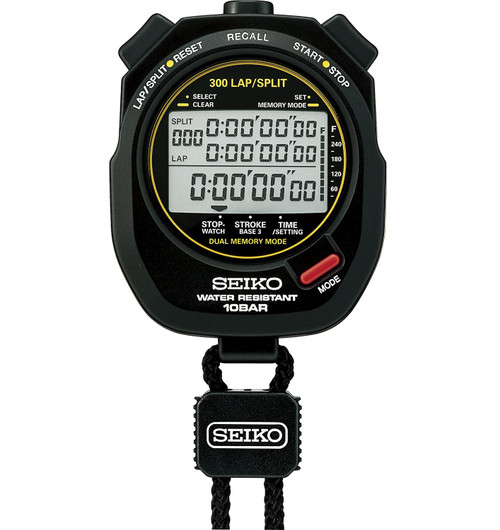 Seiko S141 300 Lap Memory Stopwatch for Aquatic Sports
