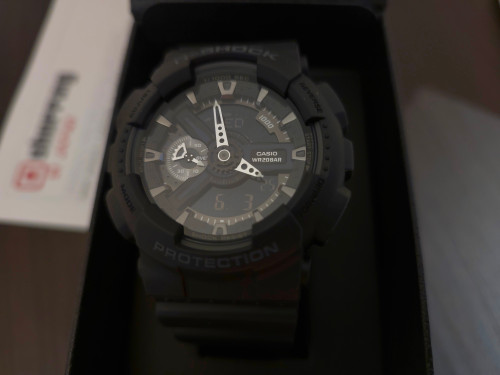 G-Shock Black Hyper Digi-Ana GA-110-1BJF