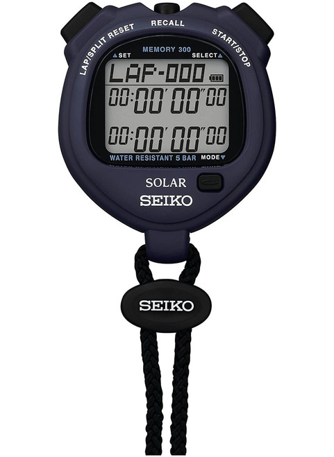 Seiko S061 Solar Powered Stopwatch (Blue)