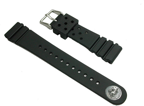 Seiko 22mm Rubber Strap DAL1BP for Diver's Watch