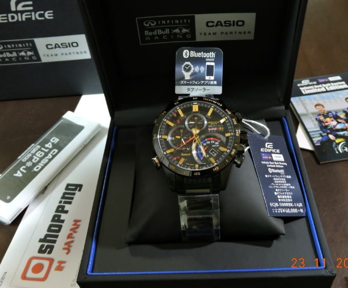 Casio Edifice Red Bull Racing Bluetooth EQB-500RBK-1AJR - Shopping In Japan  NET