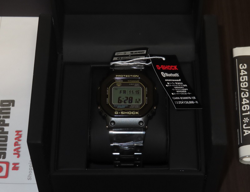 G-Shock GMW-B5000TB Full Metal Matte Black Titanium