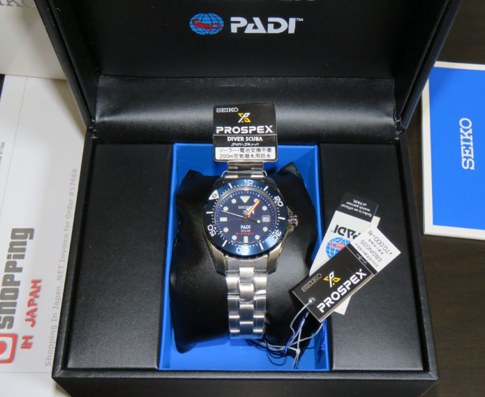 Seiko PADI Prospex Titanium Solar SBDN035 - Shopping In Japan NET