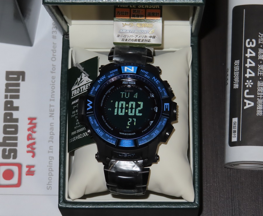 新品送料無料動作品 CASIO PRW-3500SYT プロトレック Multi field line チタンサファイア BLUE MOMENT カシオ 現品限り♪ PRO TREK