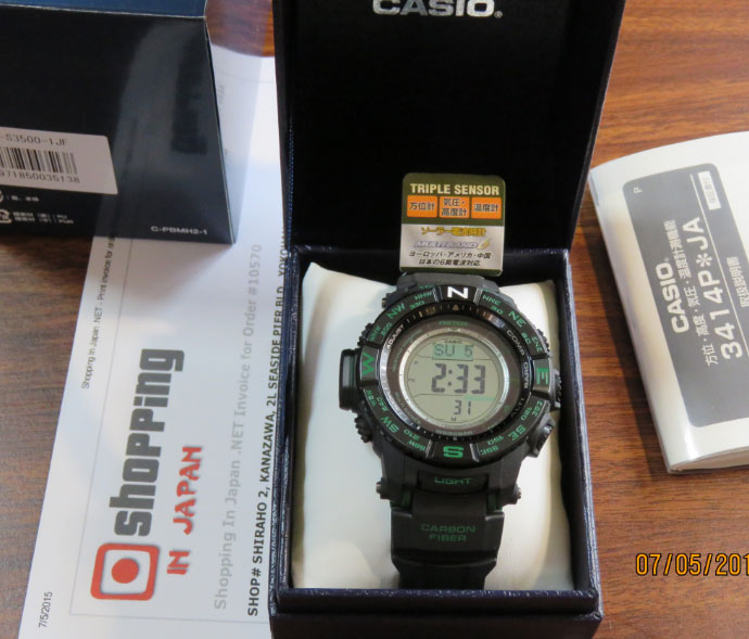 Casio Protrek PRW-S3500-1JF Triple Sensor Version 3 - Shopping In 