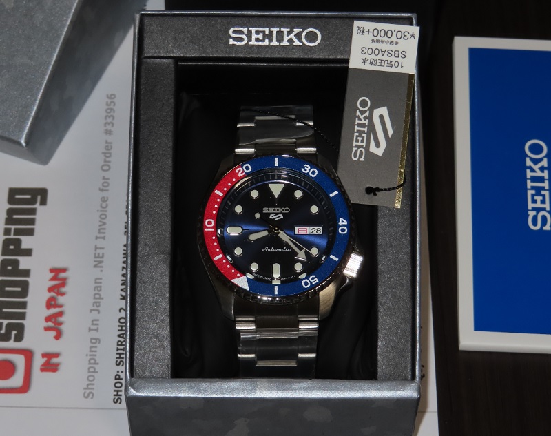 Seiko 5 Sports Pepsi SBSA003 (Japan Made version)